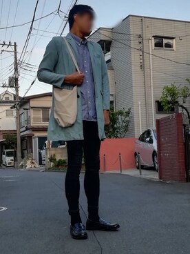 カフェ　さん（メンズ・188cm）の春コーディネート