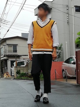 「CIAOPANIC TYPY（チャオパニックティピー）のアイテム」を使った、カフェ　さん（メンズ・188cm）の春コーディネート