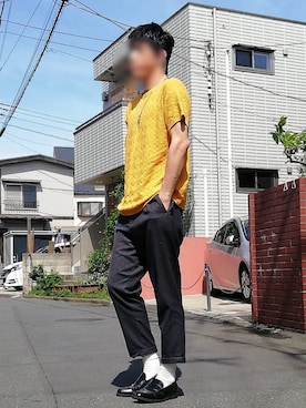 「CIAOPANIC TYPY（チャオパニックティピー）のアイテム」を使った、カフェ　さん（メンズ・188cm）の春コーディネート