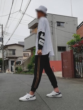 「ROCK STE（ロクステ）のアイテム」を使った、カフェ　さん（メンズ・188cm）の春コーディネート