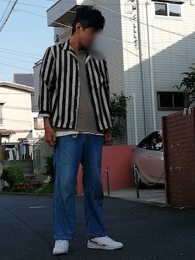 「FUJIROCKEEN」｜「アイテム（財布/小物）」を使った、カフェ　さん（メンズ・188cm）の夏コーディネート