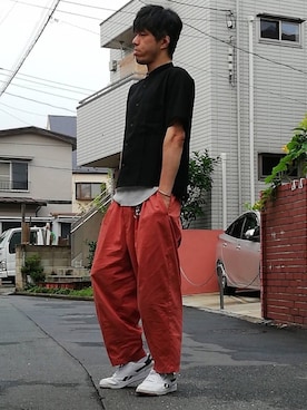 「ZIP FIVE（ジップファイブ）のアイテム（アクセサリー）」を使った、カフェ　さん（メンズ・188cm）の夏コーディネート