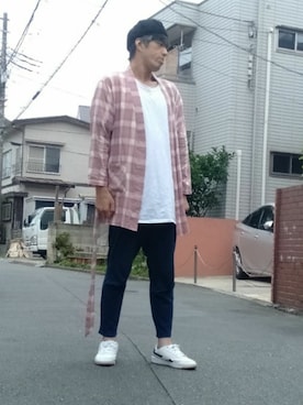 カフェ　さん（メンズ・188cm）の夏コーディネート