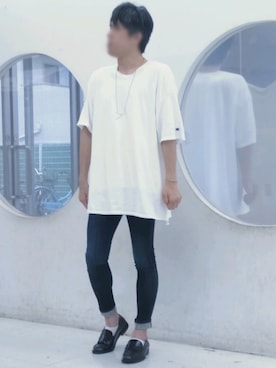 「ZIP FIVE（ジップファイブ）のアイテム（アクセサリー）」を使った、カフェ　さん（メンズ・188cm）の夏コーディネート