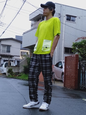 カフェ　さん（メンズ・188cm）の夏コーディネート