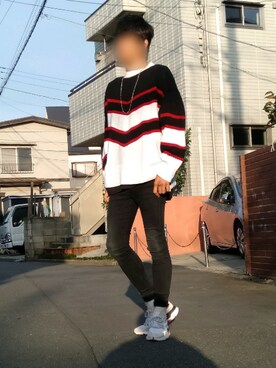 「ROCK STE（ロクステ）のアイテム」を使った、カフェ　さん（メンズ・188cm）の秋コーディネート