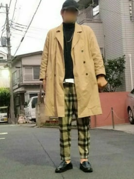 「YARD PLUS（ヤードプリュス）のアイテム（ジャケット/アウター）」を使った、カフェ　さん（メンズ・188cm）の秋コーディネート