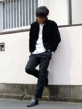 「UNIQLO（ユニクロ）の50色ソックス（消臭機能付き）（ソックス/靴下）」を使った、カフェ　さん（メンズ・188cm）の冬コーディネート