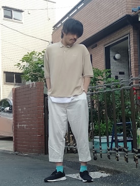 カフェ　さん（メンズ・188cm）の春コーディネート