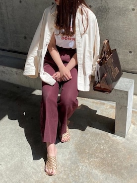 「CLANE（クラネ）のアイテム（デニムジャケット）」を使った、chisaさん（レディース・164cm）の春コーディネート