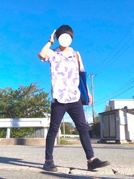 「おしゃれスタ（オシャレスタ）のアイテム」を使った、えーと ☘🐝さん（メンズ・170cm）の秋コーディネート