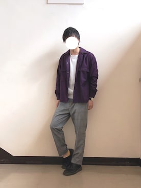 「GOSTAR DE FUGA（ゴスタール ジフーガ）のアイテム（ジャケット/アウター）」を使った、えーと ☘🐝さん（メンズ・170cm）の秋コーディネート