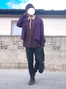 「GOSTAR DE FUGA（ゴスタール ジフーガ）のアイテム（ジャケット/アウター）」を使った、えーと ☘🐝さん（メンズ・170cm）の秋コーディネート