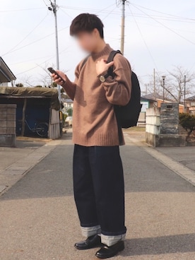 「おしゃれスタ（オシャレスタ）のアイテム」を使った、えーと ☘🐝さん（メンズ・169cm）の冬コーディネート