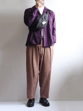 「GOSTAR DE FUGA（ゴスタール ジフーガ）のアイテム（ジャケット/アウター）」を使った、えーと ☘🐝さん（メンズ・169cm）の冬コーディネート