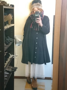 「SM2（エスエムツー）のアイテム（その他アウター）」を使った、 yukiさん（レディース・168cm）の冬コーディネート
