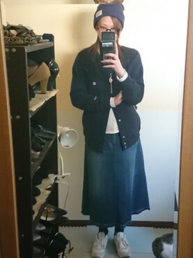 「Champion（チャンピオン）のアイテム（その他アウター）」を使った、 yukiさん（レディース・168cm）の春コーディネート