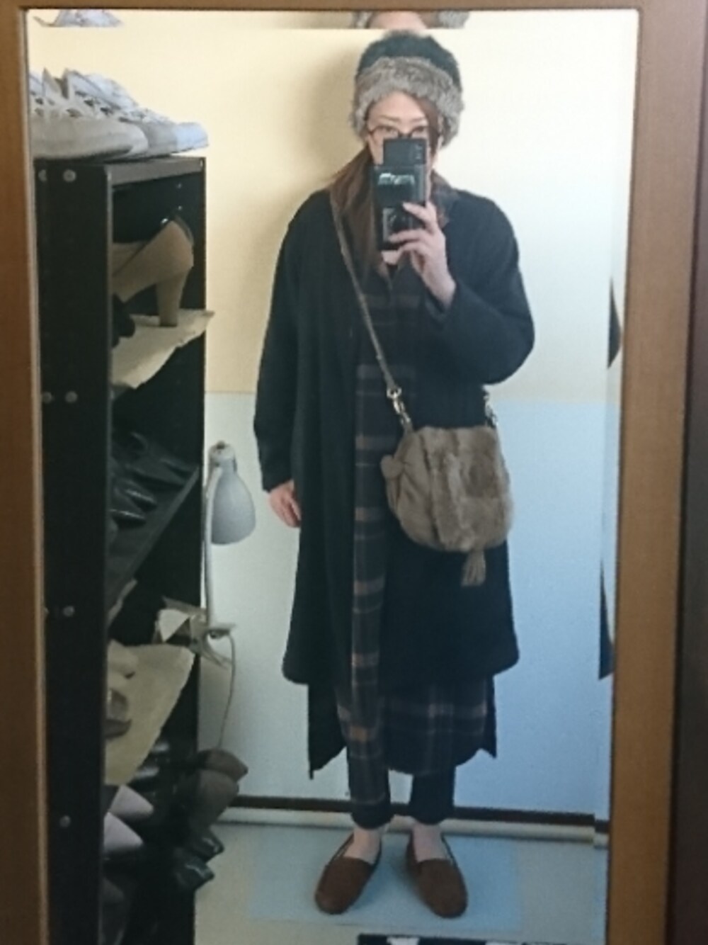 「Casselini fifth avenueのアイテム（帽子、ブルー系）」を使った、 yukiさん（レディース・168cm）の冬コーディネートの1枚目の写真