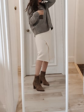 「RIVE DROITE（リヴドロワ）のアイテム（ブーティ）」を使った、biscuitsさん（レディース・167cm）の秋コーディネート