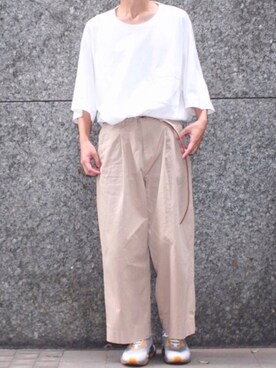 「ユニクロU」｜ケンシンさん（メンズ・170cm）の夏コーディネート