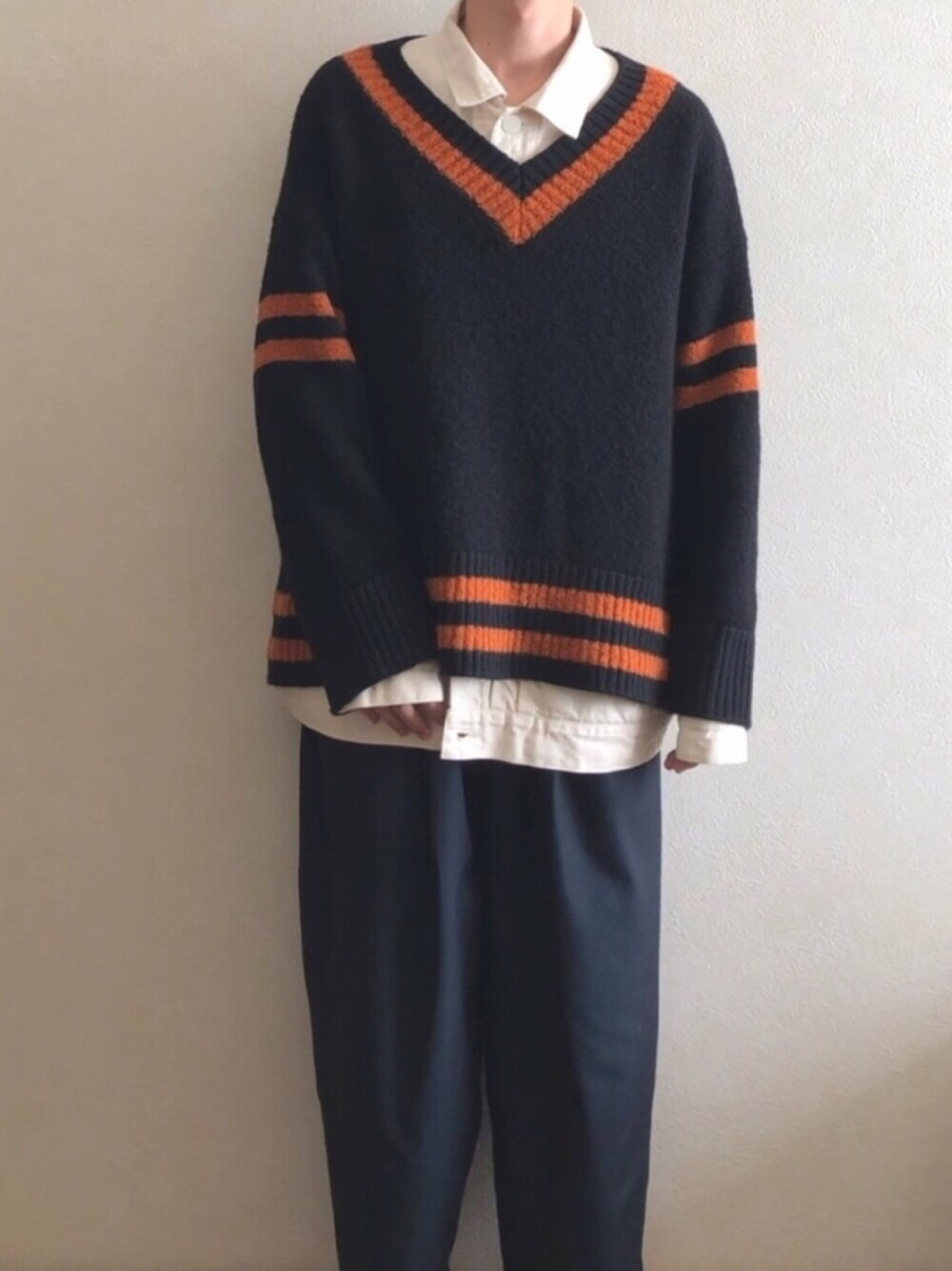 Jieda（ジエダ）の「OVER V-NECK KNIT（ニット/セーター）」 - WEAR