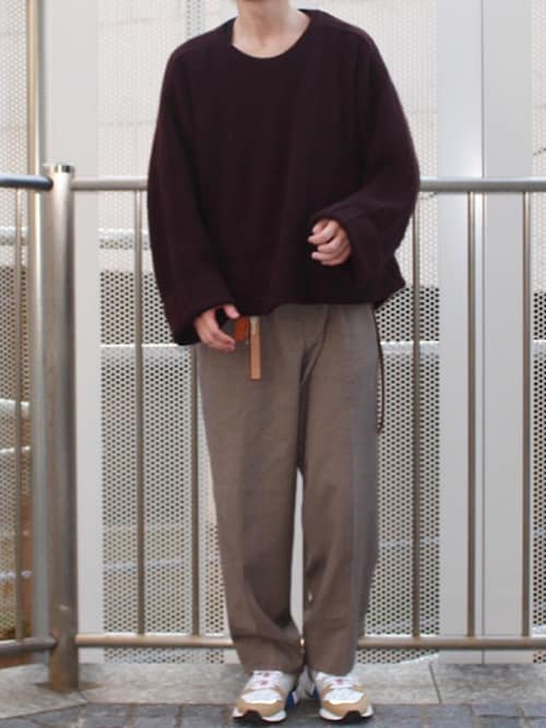 yoke 7g oversized half cardigan