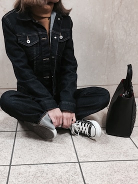 「CONVERSE（コンバース）のconverse（コンバース） ALL STAR OX（オールスターOX）（スニーカー）」を使った、33mmm18さん（レディース・155cm）の春コーディネート