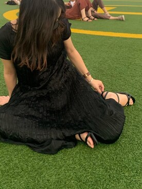 「アイテム（ワンピース/ドレス）」を使った、唄さん（レディース・156cm・10代）の夏コーディネート