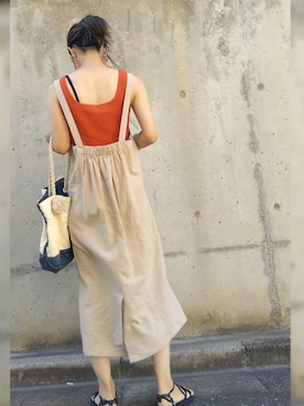 「アイテム（ブラジャー）」を使った、KKさん（レディース・160cm）の夏コーディネート