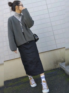 「GAP（ギャップ）のアイテム」を使った、KKさん（レディース・160cm）の秋コーディネート