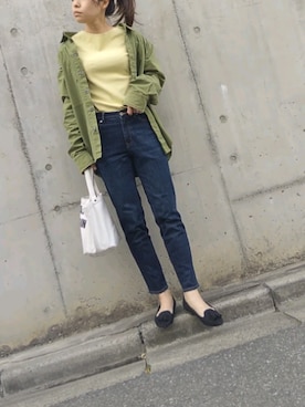 「zozoデニム」｜「アイテム（その他シューズ）」を使った、KKさん（レディース・160cm）の春コーディネート