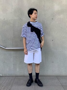 「KLEMAN（クレマン）の＜KLEMAN＞ PADRE/シューズ（モカシン/デッキシューズ）」を使った、近藤 陵さん（メンズ・168cm）の夏コーディネート