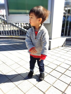 「babygap」｜「アイテム（福袋/福箱）」を使った、MAOKICHIさん（キッズ・90cm）の冬コーディネート