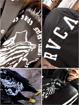 「RVCA（ルーカ）のアイテム（ジャケット/アウター）」を使った、yossy:)さん（レディース・152cm）の冬コーディネート