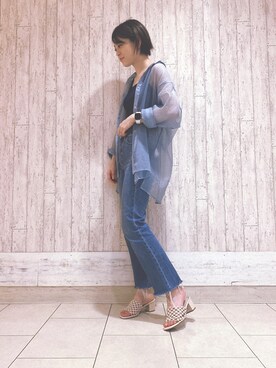 Oriental Traffic オリエンタルトラフィック の 21春夏新作 メッシュミュールサンダル サンダル Wear