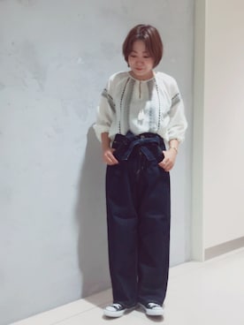 「ウエストリボン」｜ari000ariさん（レディース・162cm）の夏コーディネート