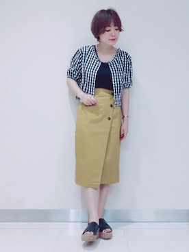 「GAIMO（ガイモ）のアイテム」を使った、ari000ariさん（レディース・162cm）の夏コーディネート