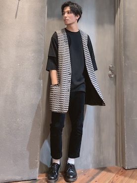 「HUGO BOSS（ヒューゴボス）のアイテム（トップス）」を使った、rokiさん（メンズ・172cm）の秋コーディネート