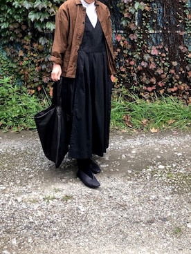 「ARMEN（アーメン）のアイテム（ジャケット/アウター）」を使った、bowさん（レディース・150cm）の秋コーディネート