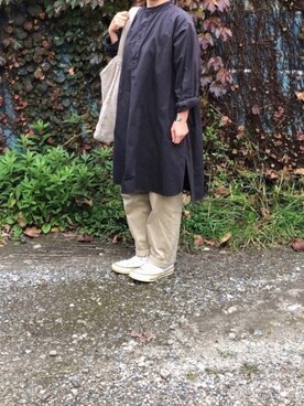 「Lin francais d'antan（ランフランセダンタン）のアイテム（バングル/リストバンド）」を使った、bowさん（レディース・150cm）の秋コーディネート