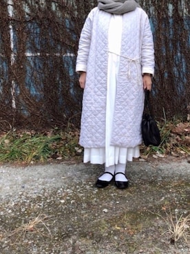 「Gauze#（ガーゼ）のアイテム」を使った、bowさん（レディース・150cm）の冬コーディネート