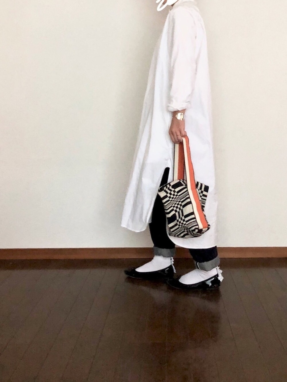 【YAECA】シャツワンピース　ホワイト　コットン ワンピース- YAECA ヤエカ - heidemarie