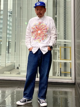 「SWELLMOB（スウェルモブ）のアイテム」を使った、ザッキローニさん（メンズ・172cm）の春コーディネート