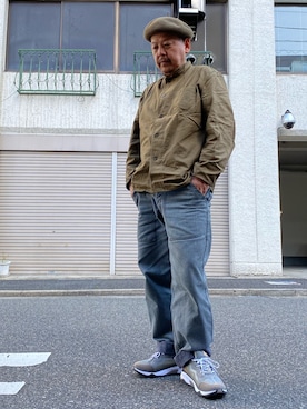 「FREAK'S STORE（フリークスストア）のアイテム（ハンチング/ベレー帽）」を使った、ザッキローニさん（メンズ・172cm）の春コーディネート