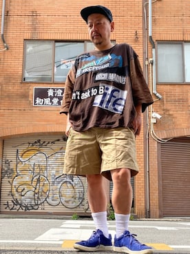 「00（ゼロゼロ）のアイテム」を使った、ザッキローニさん（メンズ・172cm）の春コーディネート