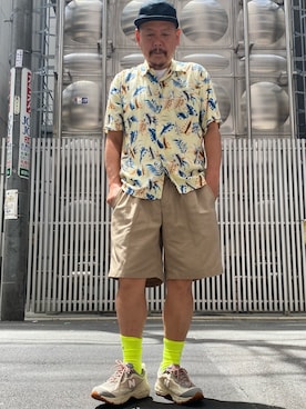「aloha」｜ザッキローニさん（メンズ・172cm）の夏コーディネート