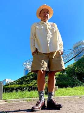 「INFIELDER DESIGN（インフィールダーデザイン）のアイテム」を使った、ザッキローニさん（メンズ・172cm）の秋コーディネート