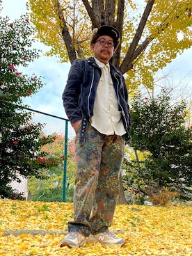 「エスキモー帽」｜ザッキローニさん（メンズ・172cm）の秋コーディネート