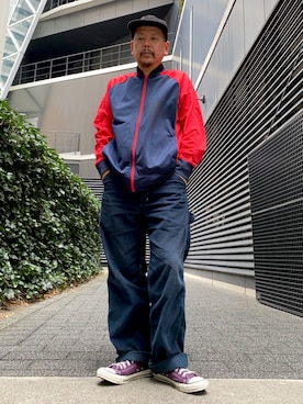 「Saturdays NYC（サタデーズ ニューヨークシティ ）のアイテム（キャップ）」を使った、ザッキローニさん（メンズ・172cm）の冬コーディネート
