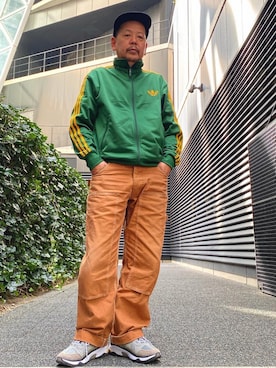 「Saturdays NYC（サタデーズ ニューヨークシティ ）のアイテム（キャップ）」を使った、ザッキローニさん（メンズ・172cm）の冬コーディネート